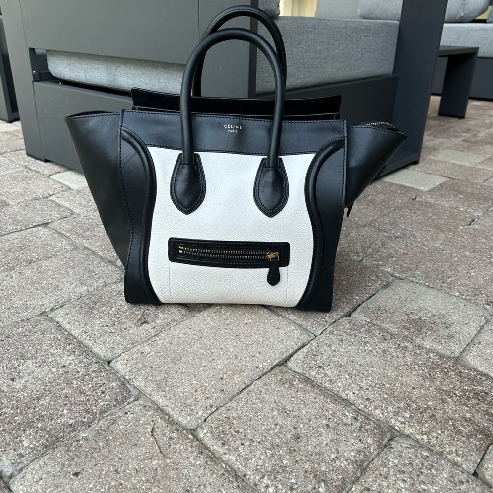 Celine Black and White Women's Bag